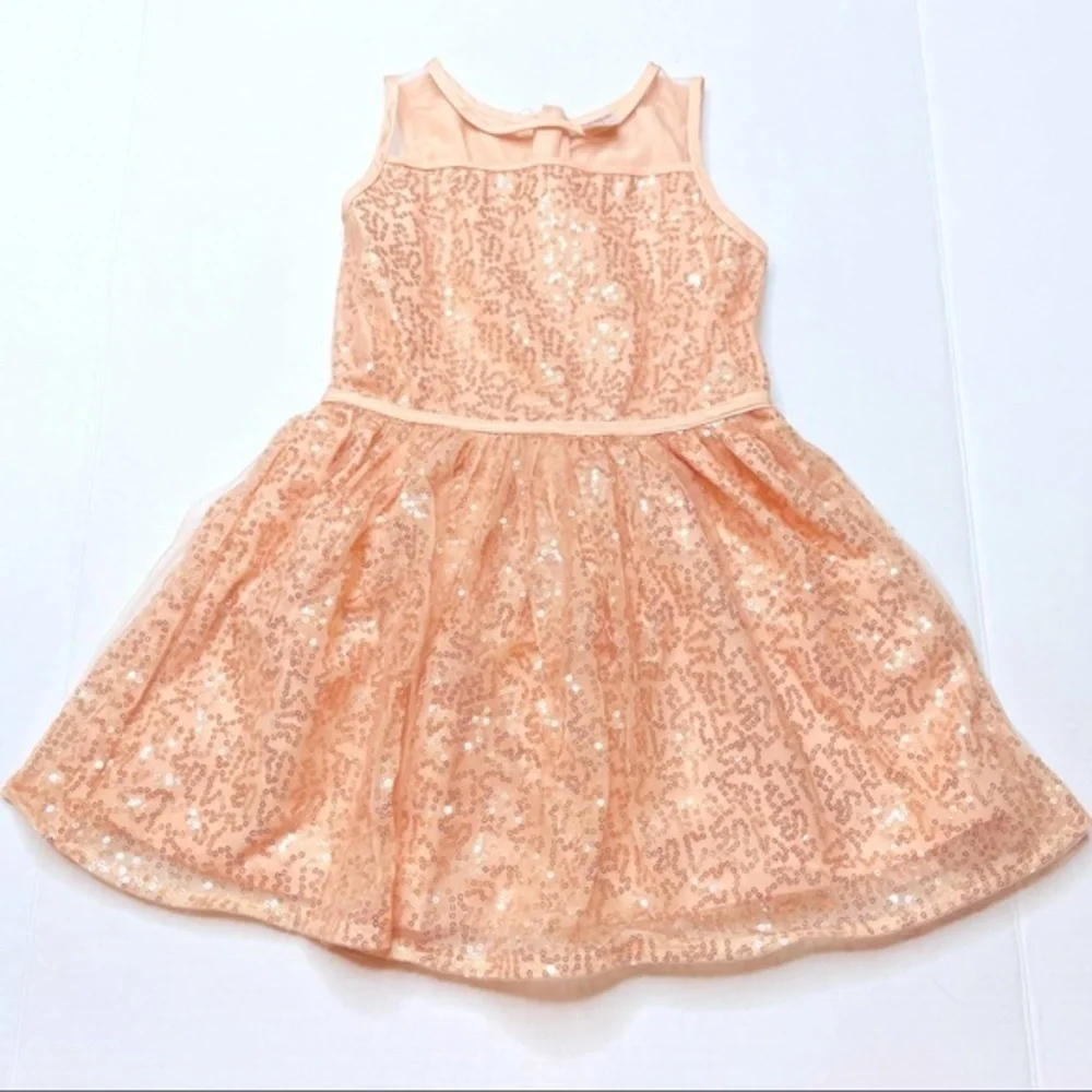 Carter’s Ballerina Pink Rose Gold Sequin Dress